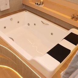 Banheira de Hidromassagem Mondialle Modelo Imperia Dupla Elegance 181cmx125cmx51cm em Acrílico - 2