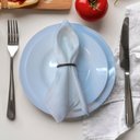 Ver imagem 2 de Kit 6 Guardanapos Jacquard Medalhao 38x38 Marfim