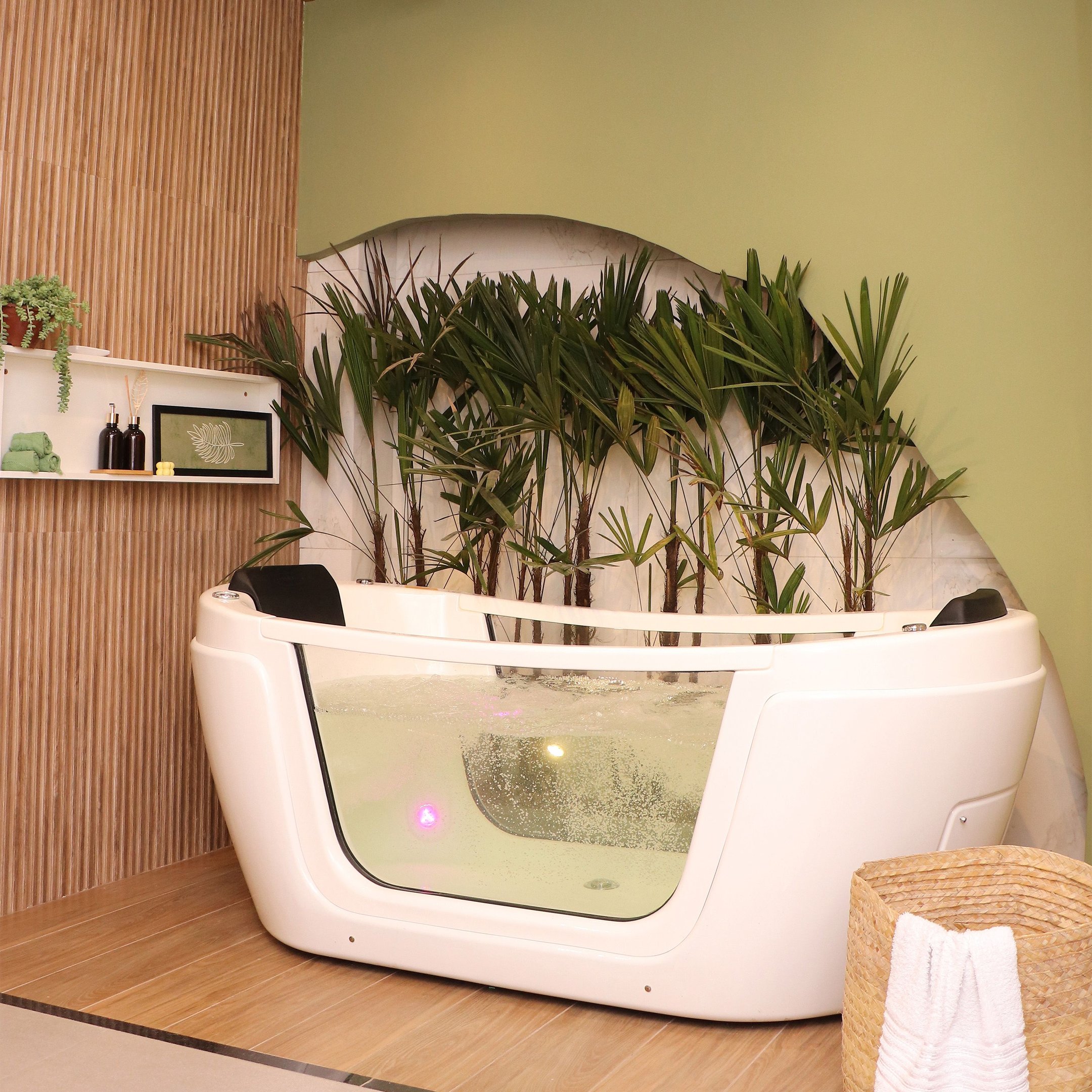 Banheira de Hidromassagem   Portofino Elegance 197cmx91cmx75cm em Acrílico- 220V Mondialle - 1