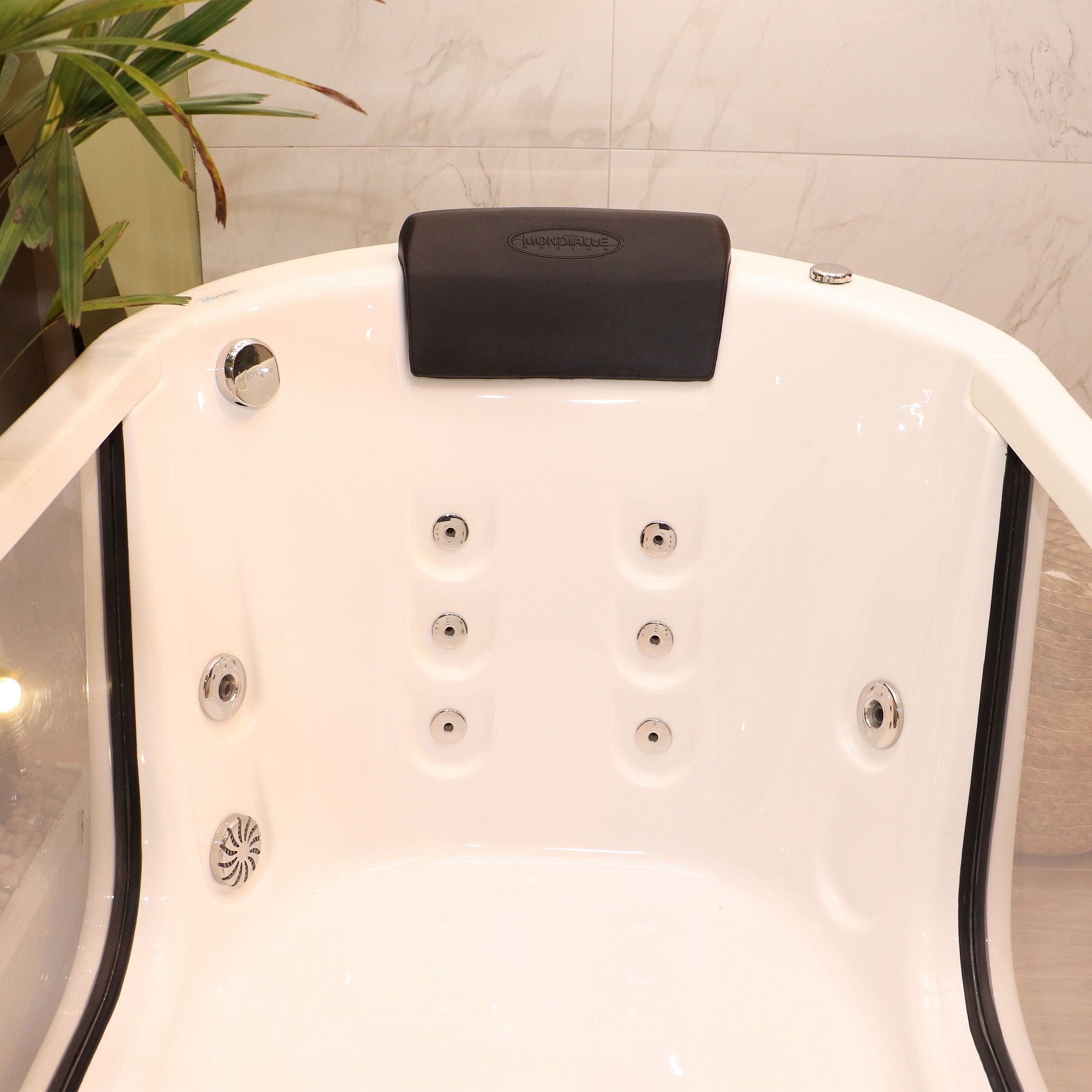 Banheira de Hidromassagem   Portofino Elegance 197cmx91cmx75cm em Acrílico- 220V Mondialle - 5