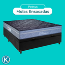 Ver imagem 4 de Conjunto Cama Box Bau Blindado Casal + Colchão Molas Ensacadas Petrus Paropas