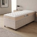 Ver imagem 2 de Cama Box Colchão Solteiro Espuma D33 New Millenium 88x188x57cm Branco / Bege Hellen