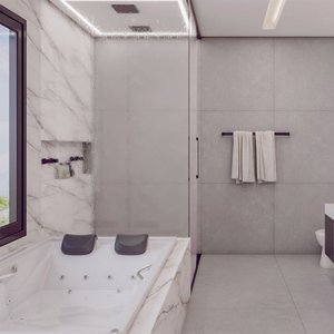 Banheira de Hidromassagem Mondialle Modelo Roma Dupla Essencial 190cmx140cmx50cm em Gel Coat