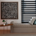 Ver imagem 2 de Persiana Rolo Double Vision Zebra 1,60l X 1,60a Preto