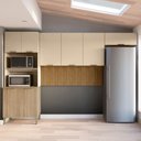 Ver imagem 1 de Cozinha 3 Peças 8 Portas com Painel sem Balcão Glam Bege/Freijó/Vanilla