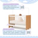 Ver imagem 4 de Berço Mini Cama 132,4x72,5cm 100% MDF Lua Marrom/Branco Amadeirado