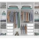 Ver imagem 7 de Quarto de Casal Guarda-Roupa 6 Portas Portugal e Cama Casal Safira Espresso Móveis Branco/Neve