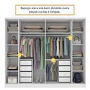 Ver mais imagens de Quarto de Casal Guarda-Roupa 6 Portas Portugal e Cama Box Casal Monaco Espresso Móveis Branco/Neve