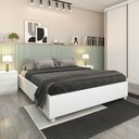 Ver imagem 3 de Quarto de Casal Guarda-Roupa 6 Portas Portugal e Cama Box Casal Monaco Espresso Móveis Branco/Neve