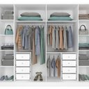 Ver imagem 7 de Quarto de Casal Guarda-Roupa 6 Portas Portugal e Cama Box Casal Monaco Espresso Móveis Branco/Neve