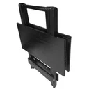 Ver imagem 7 de Mesa Dobrável 70x70 Retrátil de Madeira - Preto