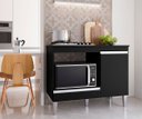 Ver imagem 1 de Balcão Armário para Forno e Cooktop Carla Preto Fosco Ajl