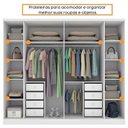 Ver mais imagens de Quarto de Casal Guarda-Roupa 6 Portas Portugal e Cama Casal Grecia Espresso Móveis Branco/Neve
