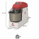 Ver imagem 3 de Amassadeira Espiral Braesi Aes-15/1 G3 15kg 220v B18454
