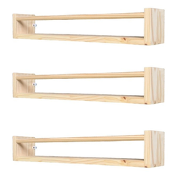 2 Prateleira Infantil de Madeira para Livros Dulce Slim 40cm - 3