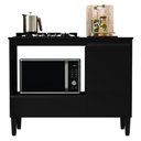Ver imagem 1 de Balcao para Forno e Cooktop 1 Porta 1 Gaveta 103 cm Dinamarca Preto Rudk