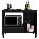 Ver imagem 4 de Balcao para Forno e Cooktop 1 Porta 1 Gaveta 103 cm Dinamarca Preto Rudk