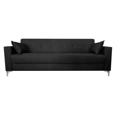 Sofá Gianni Pé em Aço Acquablock - 220cm - Preto