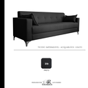 Ver imagem 4 de Sofá Gianni Pé em Aço Acquablock - 220cm - Preto