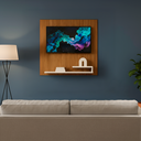 Ver imagem 2 de Estante Painel para Tv Ripado até 32 Polegadas com Prateleira Off White