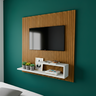Estante Painel para Tv Ripado até 32 Polegadas com Prateleira Off White - 7