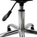 Ver imagem 3 de Kit 2 Cadeiras Office Base Cromada com Rodizio Giratória Saarinen Branco