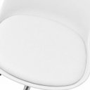 Ver imagem 3 de Kit 2 Cadeiras Office Saarinen Giratória Base Cromada com Rodízio e Ajuste de Altura Branco