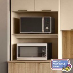 Cozinha Completa 5 Peças 10 Portas 3 Gavetas com Tampo e Painel Ripado Central Glam - 7