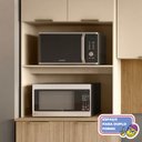 Ver imagem 7 de Cozinha Completa Modulada 5 Peças 10 Portas 3 Gavetas com Tampo e Painel Ripado Central Glam Bege/Freijó/Vanilla/Cp