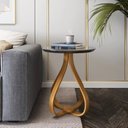Ver imagem 1 de Mesa de Apoio Lateral 100% MDF 45cm x 45cm x 60cm Rubi Preto