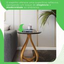 Ver imagem 5 de Mesa de Apoio Lateral 100% MDF 45cm x 45cm x 60cm Rubi Preto