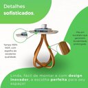 Ver imagem 4 de Mesa de Apoio Lateral 100% MDF 45cm x 45cm x 70cm Rubi Branco