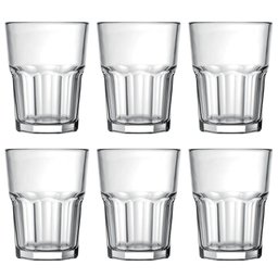 Jogo 6 Copos 200ml para Suco Água e Refrigerante Nadir Figueiredo em Vidro Transparente - 1