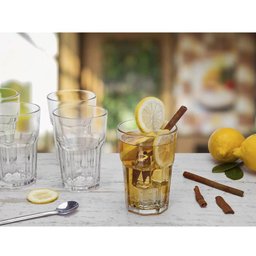 Jogo 6 Copos 200ml para Suco Água e Refrigerante Nadir Figueiredo em Vidro Transparente - 2