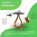 Ver imagem 4 de Mesa de Apoio Lateral 100% MDF 45cm x 45cm x 70cm Rubi Preto