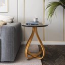 Ver imagem 1 de Mesa de Apoio Lateral 100% MDF 45cm x 45cm x 70cm Rubi Preto