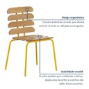Ver imagem 7 de Kit 6 Cadeiras Base Tubular Fixa Reno Amarelo