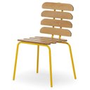 Ver mais imagens de Kit 6 Cadeiras Base Tubular Fixa Reno Amarelo