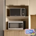 Ver imagem 6 de Cozinha Completa Modulada 5 Peças 10 Portas 3 Gavetas Painel Ripado Central e Balcão Pia sem Tampo Glam Bege/Freijó/Vanilla/Cp