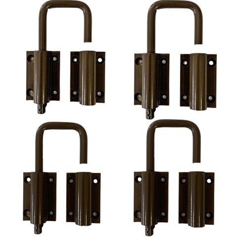 KIT 04 TRINCOS DE ALUMÍNIO PARA PORTA CAMARÃO - BRONZE