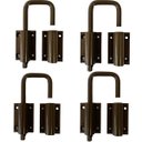 Ver imagem 1 de KIT 04 TRINCOS DE ALUMÍNIO PARA PORTA CAMARÃO - BRONZE