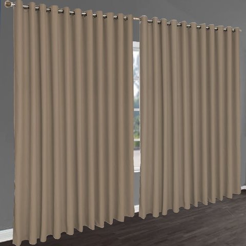 cortina blackout Turin quarto de janela 5,50 x 2,70 bege