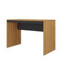 Ver imagem 2 de Mesa Escrivaninha de Escritório Office 118cm Pequim M001180 Cor Lâmina Mel/Preto - Ozini Móveis