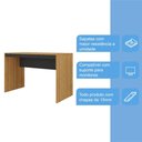 Ver imagem 5 de Mesa Escrivaninha de Escritório Office 118cm Pequim M001180 Cor Lâmina Mel/Preto - Ozini Móveis
