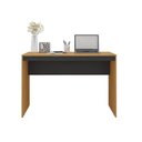 Ver imagem 4 de Mesa Escrivaninha de Escritório Office 118cm Pequim M001180 Cor Lâmina Mel/Preto - Ozini Móveis