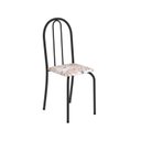 Ver imagem 6 de Conjunto de Mesa Tubular 70x70cm Tampo em MDF com 4 Cadeiras Ane B Preto/Botanic Bege