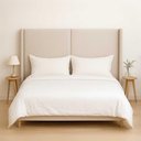 Ver imagem 1 de Cabeceira Cama Casal 156 Cm Estofada Tecido Linho Editável Cor:linho Philips Alumínio