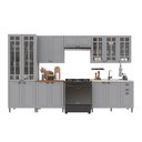 Ver imagem 2 de Armário de Cozinha Modulada Completa Fidelitá Nara 100% MDF 6 Peças 360cm 16 Portas 2 Gavetas sem