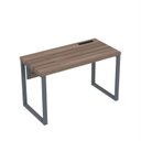 Ver imagem 1 de Estação de Trabalho Mesa Plataforma Escritório Tubular para 1 Pessoa com Caixa de Tomada PE40TUB Marrom/Walnut/Grafito