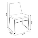 Ver imagem 7 de Kit 5 Cadeiras Decorativa Sala de Jantar Anne Linho Verde